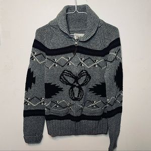 TNA Full Zip Knit Sweater